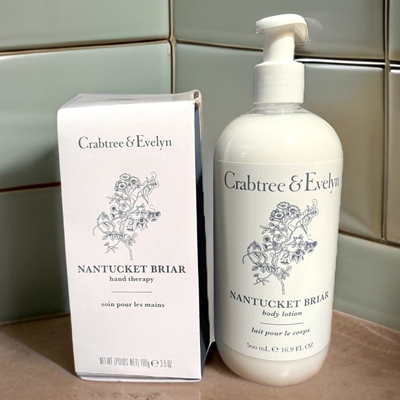 Crabtree & Evelyn NWT Nantucket Briar Scent Body Lotion and Hand Therapy Cream - Picture 1 of 5